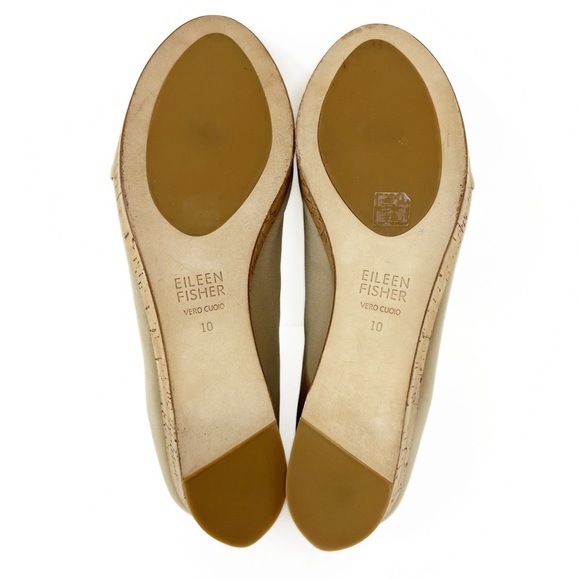 Eileen Fisher Platform Cork Wedge Sandals - Picture 11 of 12